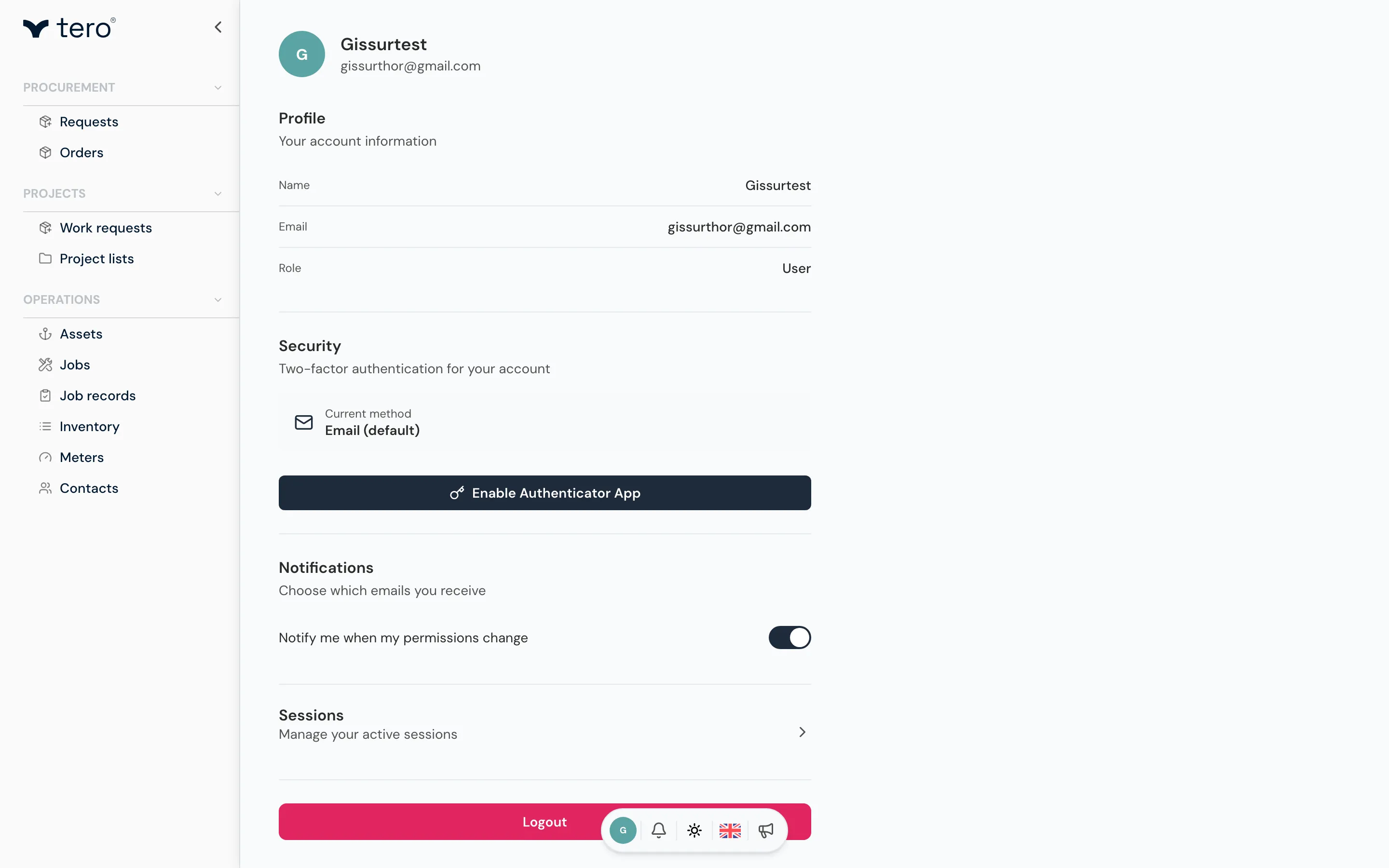 Branding settings