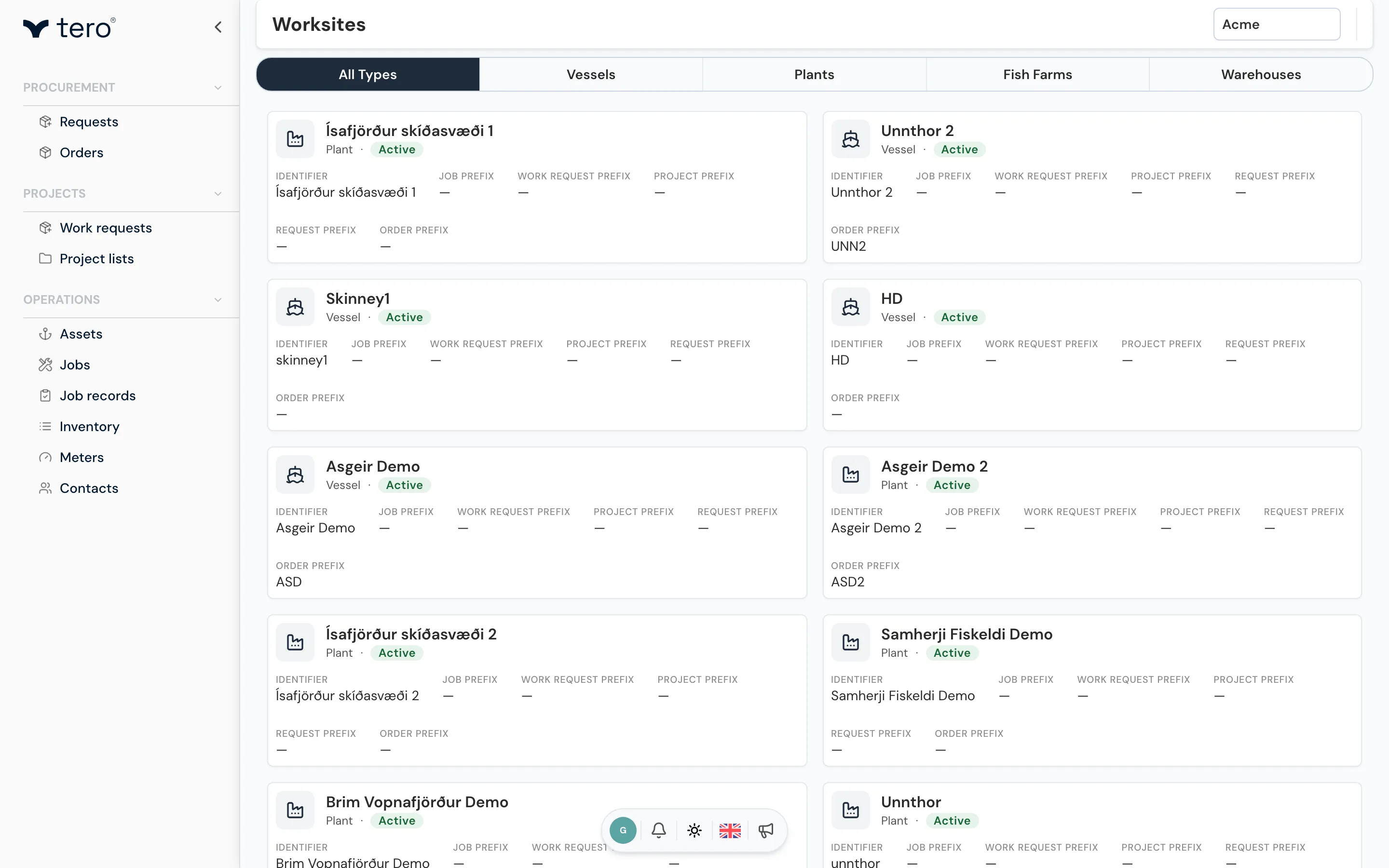 New worksite form
