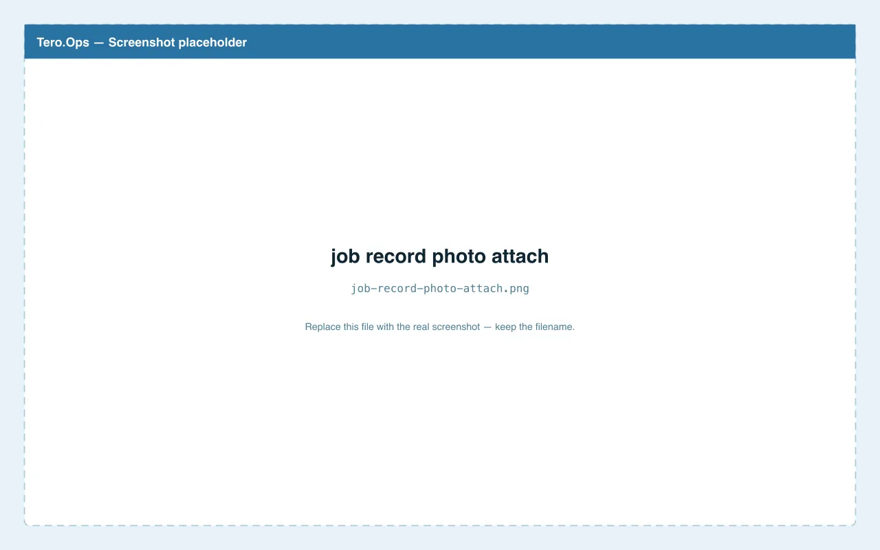 Attaching photos to a completion
