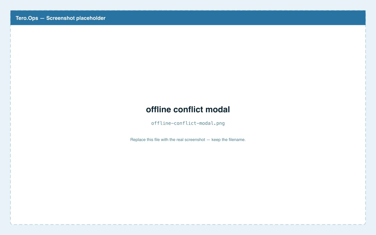 Conflict resolution modal