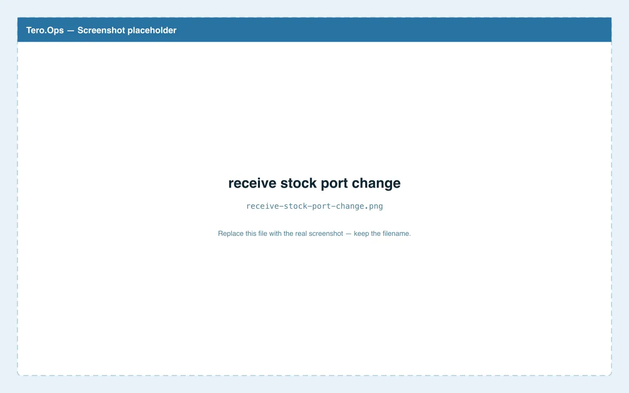Changing worksite for receipt