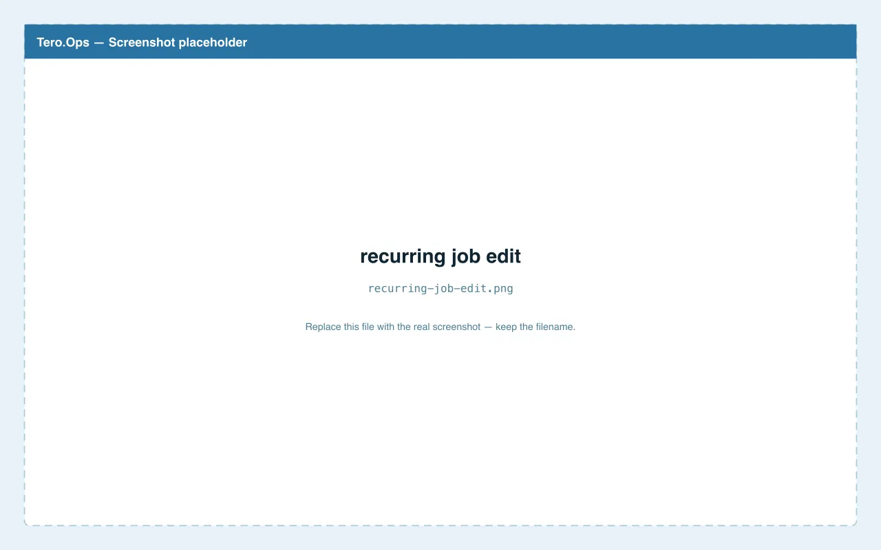 Editing recurrence rules