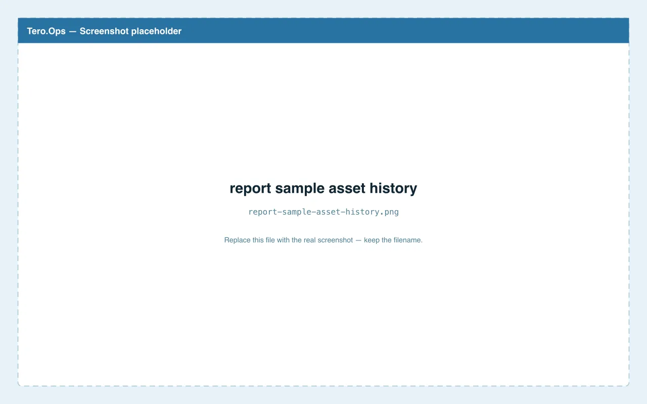 Asset history PDF